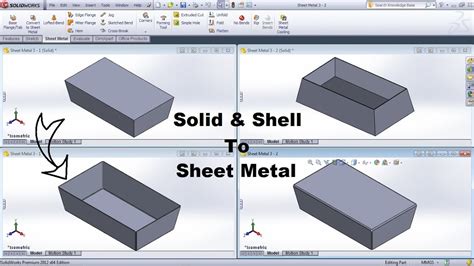 convert sheet metal to solid solidworks|convert solid to sheet metal.